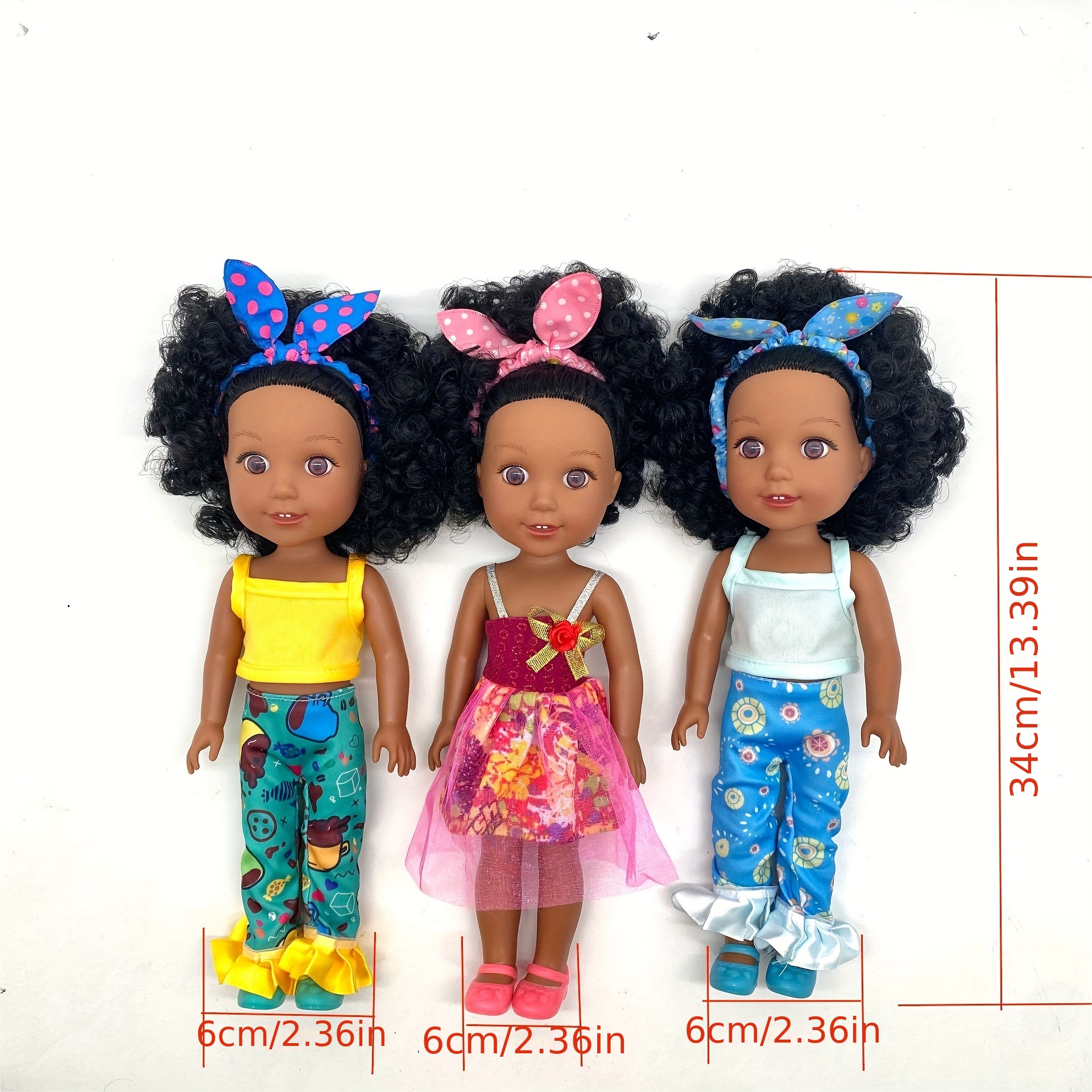 Full Body Enamel 3d Eye Simulation Black Girl Doll Perfect - Temu United  Arab Emirates