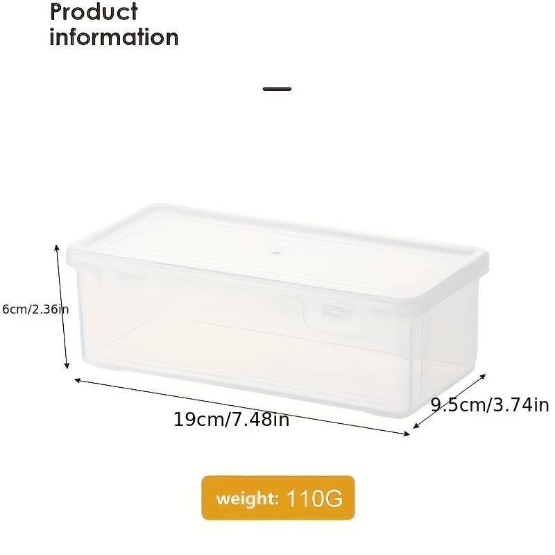 Storage Box Clear Organizer Box Large Capacity Transparent Plastic