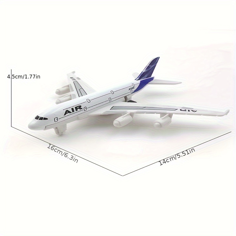 

1pc Alloy Airplane Model Kit, Realistic Aircraft Replica, Metal Airplane Ornament, For Desktop Display, Applicable Age Group 14+