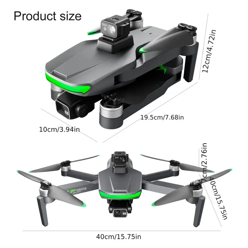 s155 three axis gimbal brushless gps loadable rc drone with 2 7k dual camera 1 battery 360 laser obstacle avoidance esc stable anti shake gimbal 5g wifi fpv professional aerial photography details 20