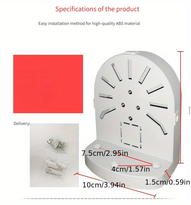 2/4/10pcs Dome Camera Mounting Bracket, Suitable for Wall and Ceiling  Installation, Durable ABS Material, Surveillance System Accessory, Cei