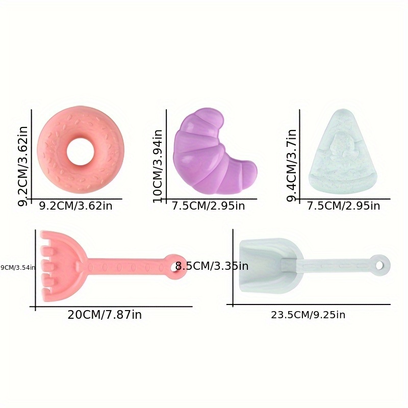 20pcs Kids Beach Sand Print Toys with Storage Backpack