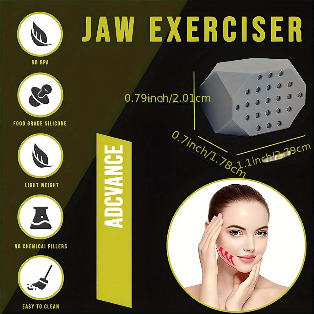 Jaw Exerciser For Men Women Silicone Jawline Exerciser - Temu