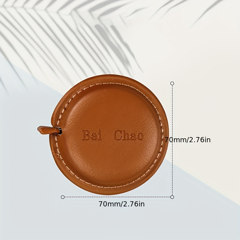 Cognac Leather Pocket Tape Measure