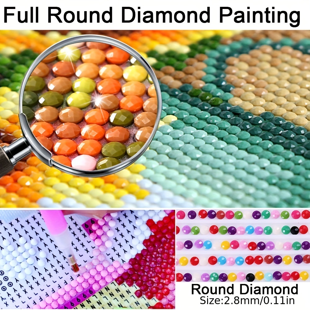 Kit de peinture diamant 5D par numéros pour adultes et enfants