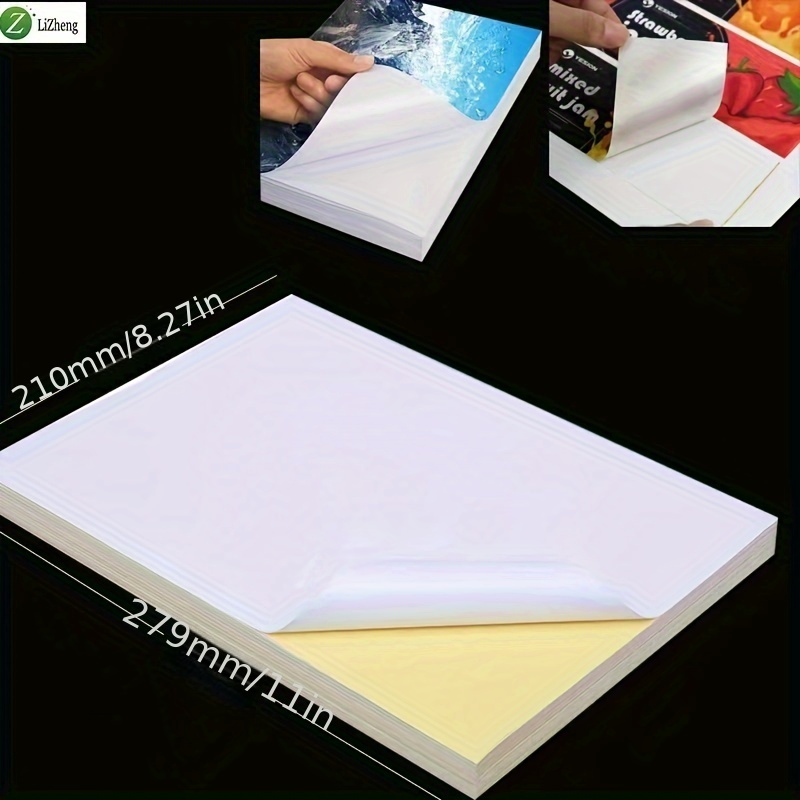 Generic Printable Sticker Paper Waterproof Decal Paper For Light 50Pcs