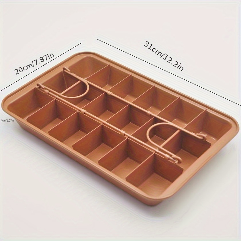 1pc, Silicone Brownie Cake Pan (12.2''x8.3''), Mini Loaf Pan, Non-Stick  Square Muffin Pan, Blondie Bakeware, Baking Tools, For Oven, Kitchen  Accessori