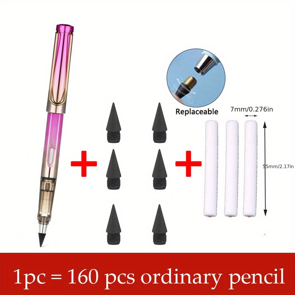 Unlimited Writing Pencil New Technology No Ink Eternal Pencils Kids Art  Sketch Painting Tools Novelty Stationery School Supplies