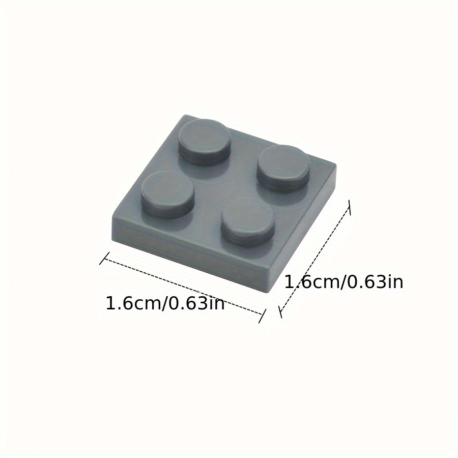 80pcs MOC Building Blocks Thin Bricks 2x2 Dots Classic Toy