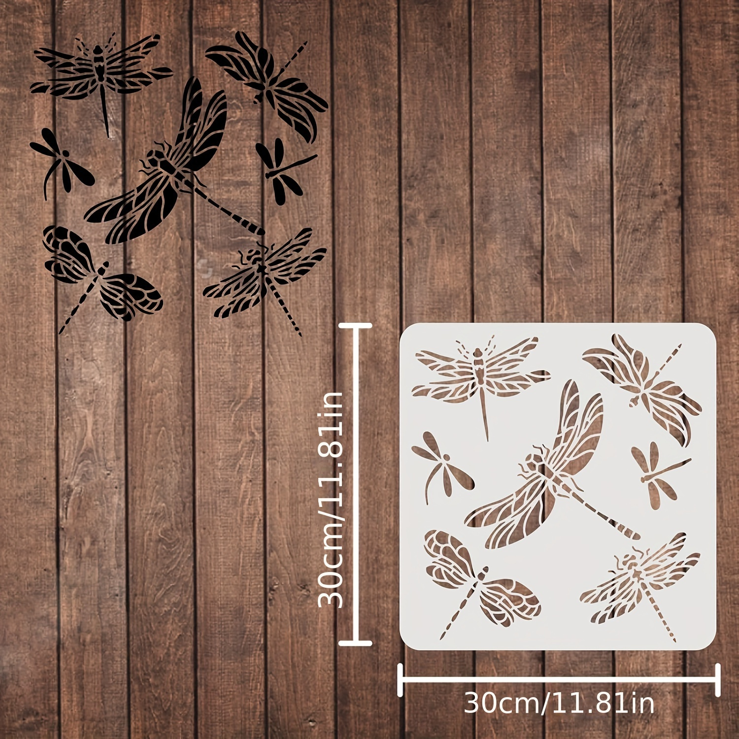 Dragonfly Stencils Insect Insect Stencils Reusable Mylar - Temu