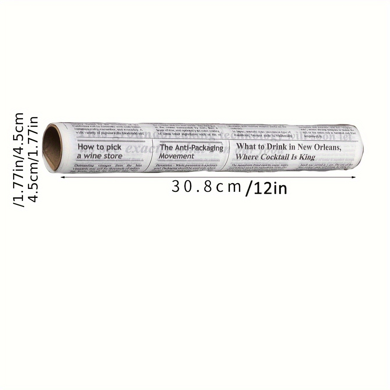 5 metre roll of retro newspaper pattern silicone oil paper non stick high temperature resistant baking tray oil paper bread paper   cut to any size Product details 3