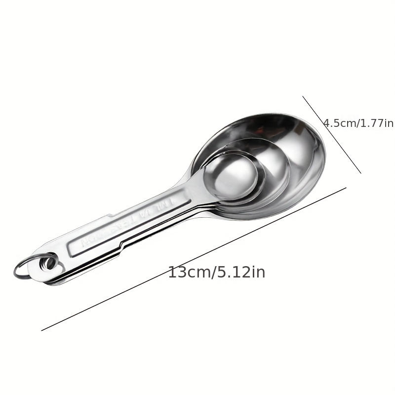 304 Stainless Steel Measuring Spoons With Ml And Tsp Measurements - Perfect  For Dry And Liquid Ingredients - Kitchen Gadgets, Kitchen Stuff, And Home  Kitchen Items - Temu