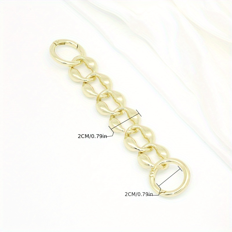 Rhombus Alloy Extension Chain For Men's Bag