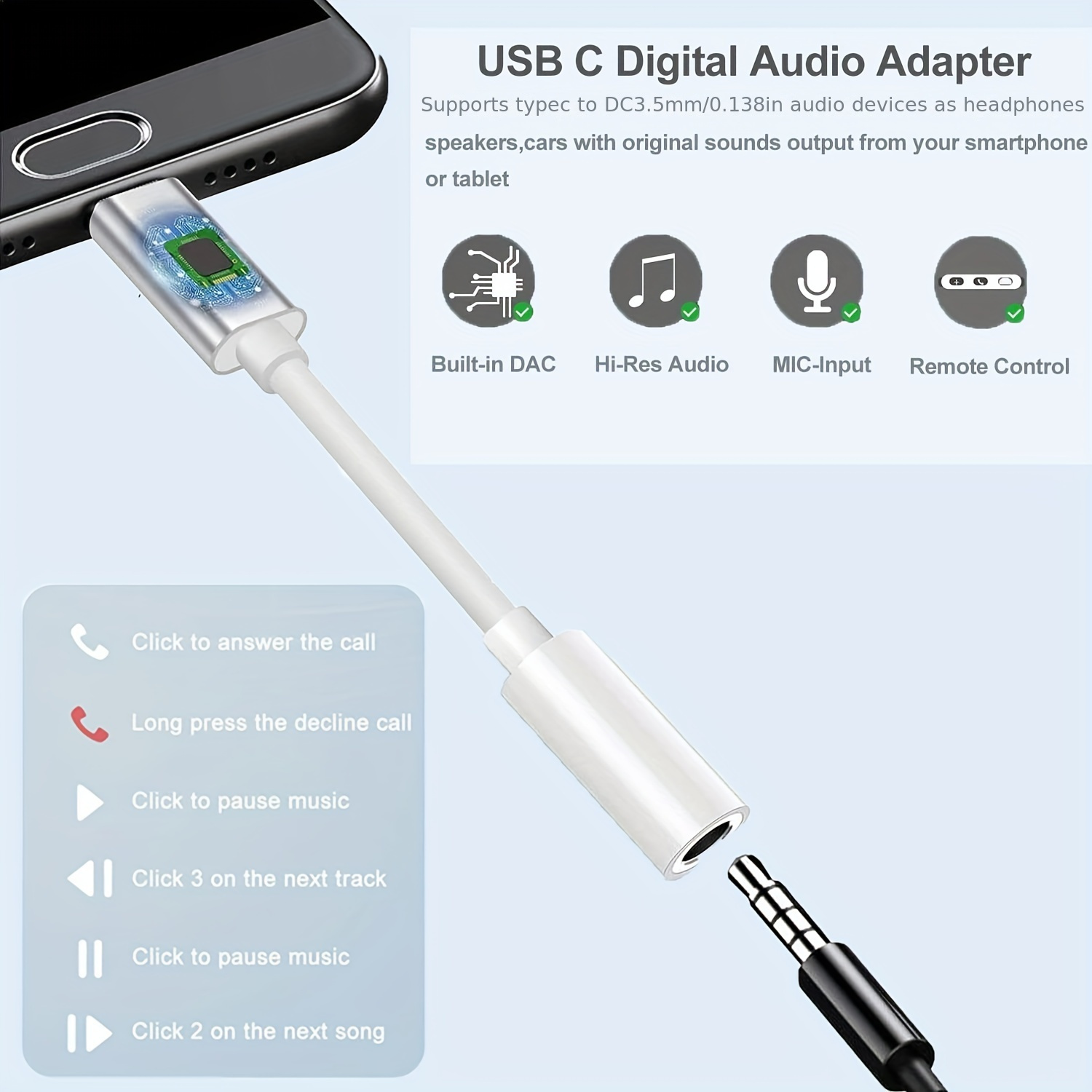 Headphone Adapter Iphone 15 Usb Type C Female Headphone Jack