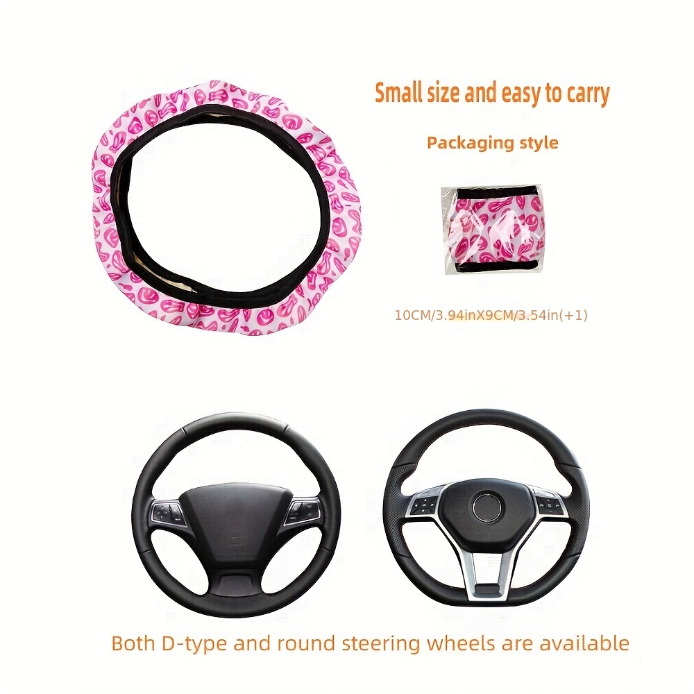 Strawberry Print No Inner Ring Steering Wheel Cover Anti-slip Elastic Car  Accessories Steering Wheel Protector Universal Unisex - Temu