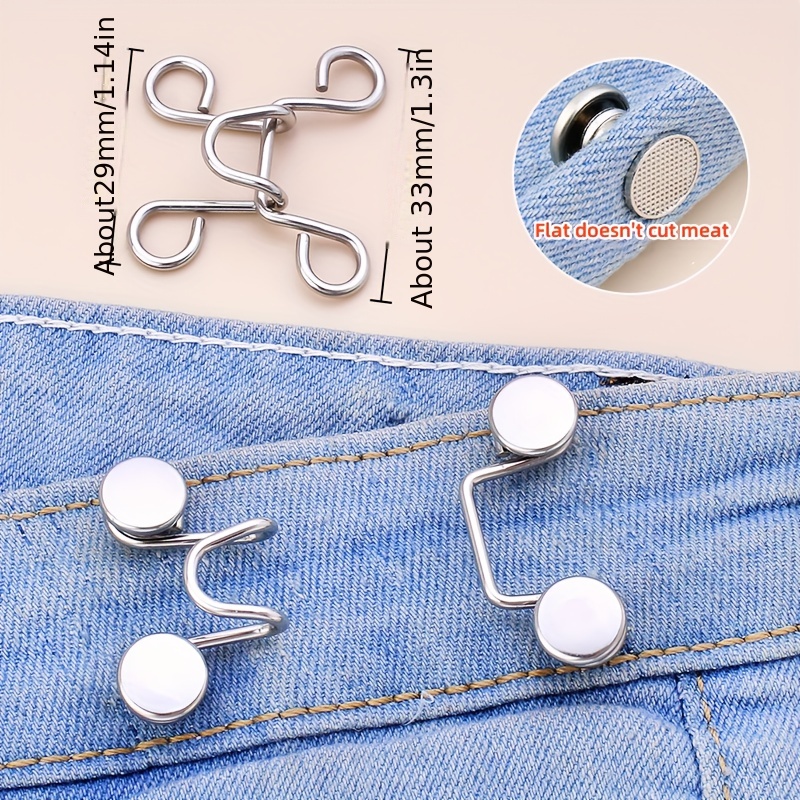Accessories Pants Extenders Buttons Jeans Waist Extension Snap Clothes  Fastener