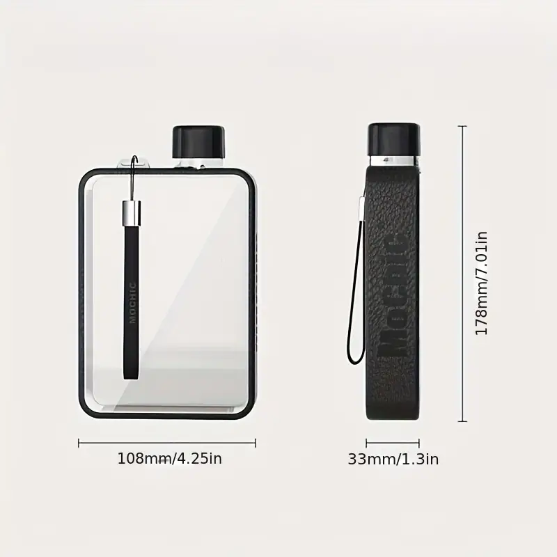 A5 Flat Water Bottle Cup Grils Portable Korean Creative A5 - Temu