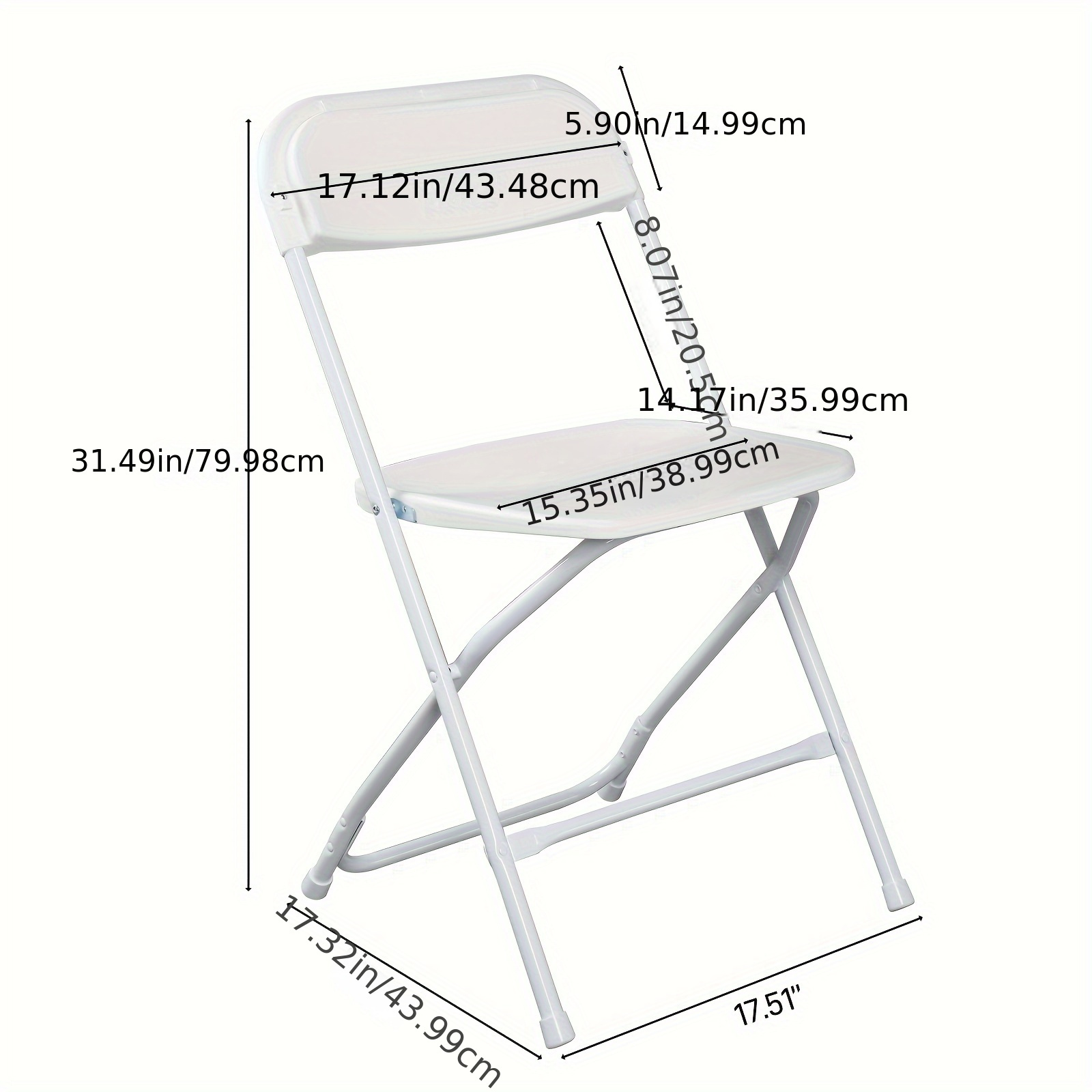 

6pcs\10pcs Plastic Outdoor Folding Chair With 330lbs Capacity, Comfortable Activity Chair - Lightweight Folding Chair For Indoor Outdoor Dining Parties Weddings Schools