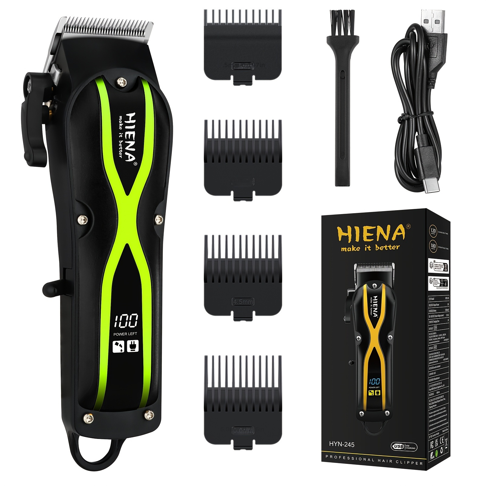 professional electric hair clipper kit men adjustable Temu Mexico