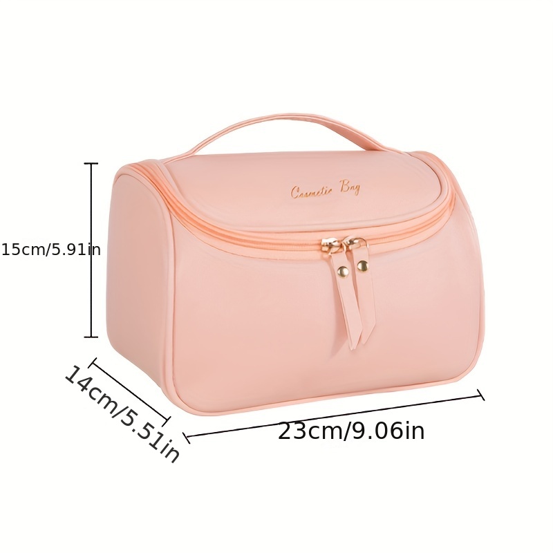 Removable Partition Square Cosmetic Bag Portable Travel Bag