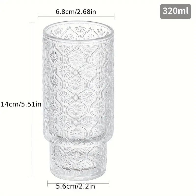 4 pack 11oz bpa free vertical stackable glass cups with leak proof lids straws insulated reusable for cold brew beer juice outdoor activities picnics beach holiday gifts polka picnic essentials elegant party glasses stylish drinkware beach accessories modern glassware durable construction home best for christmas Product details 3