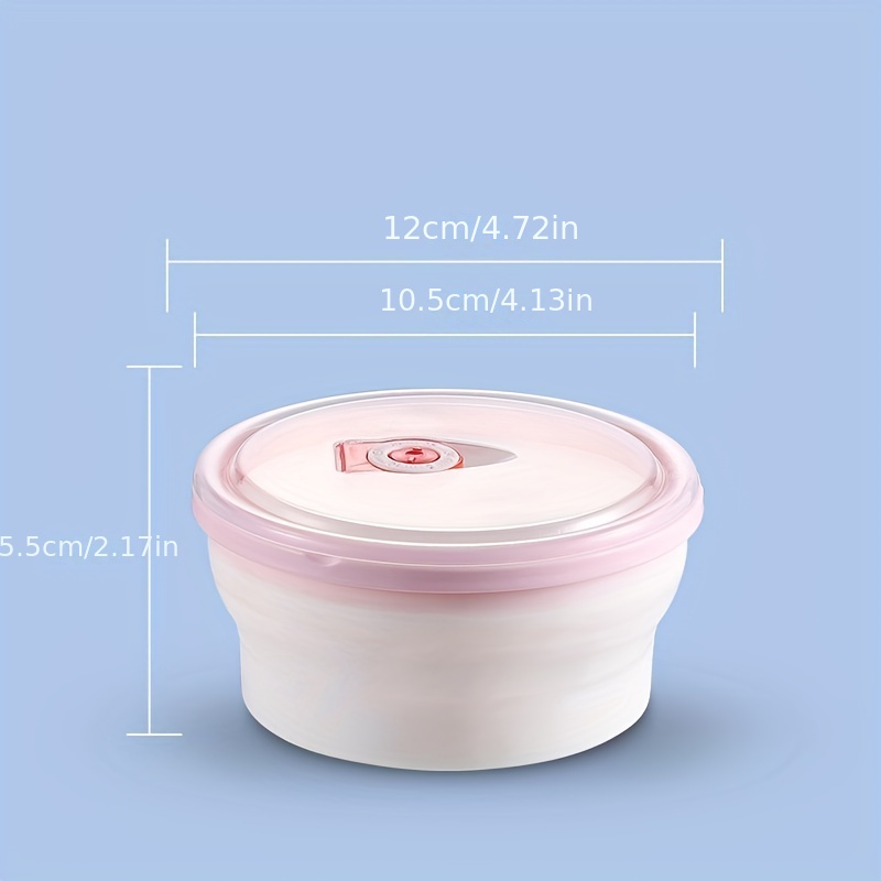 Silicone Lunch Box Folding Bowl Portable Outdoor Crisper - Temu