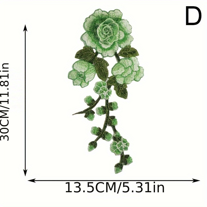 1 Pieza Accesorios Ropa Bordado Flores Tela Encaje Parche - Temu Chile