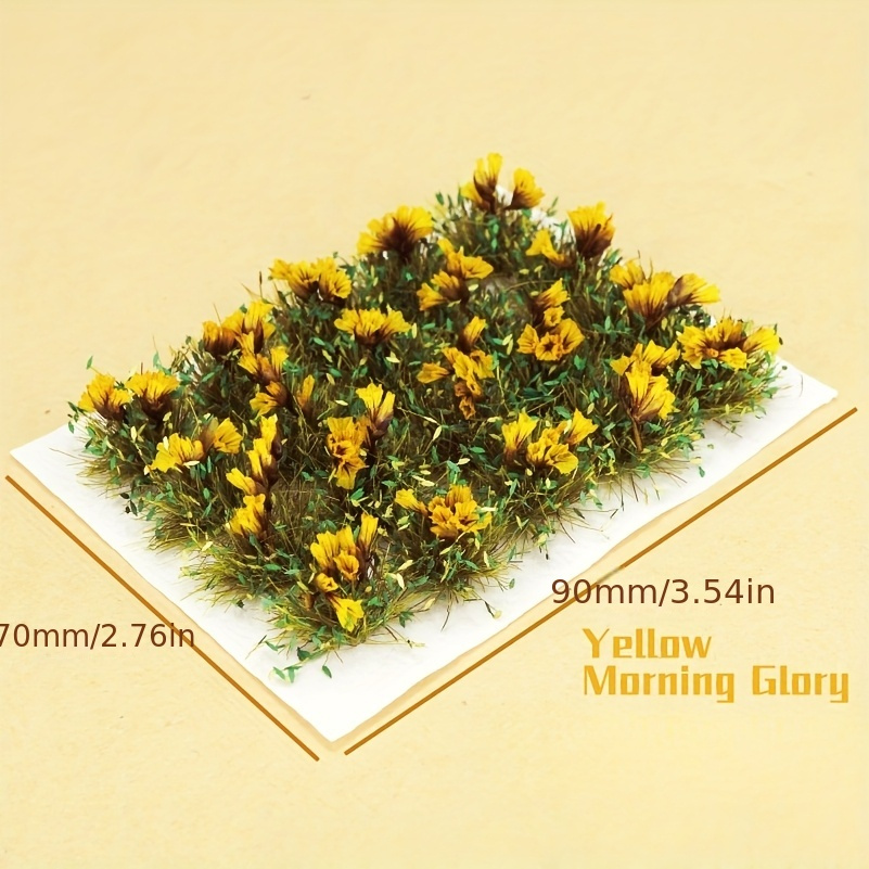 Image of 20-pack Realistic Flower Cluster Models, Miniature Simulation, Static Floral Landscape For Model Railroad And Architecture Sandbox, Diy Resin Scenery Kit, Abs Construction Skills Enhancement