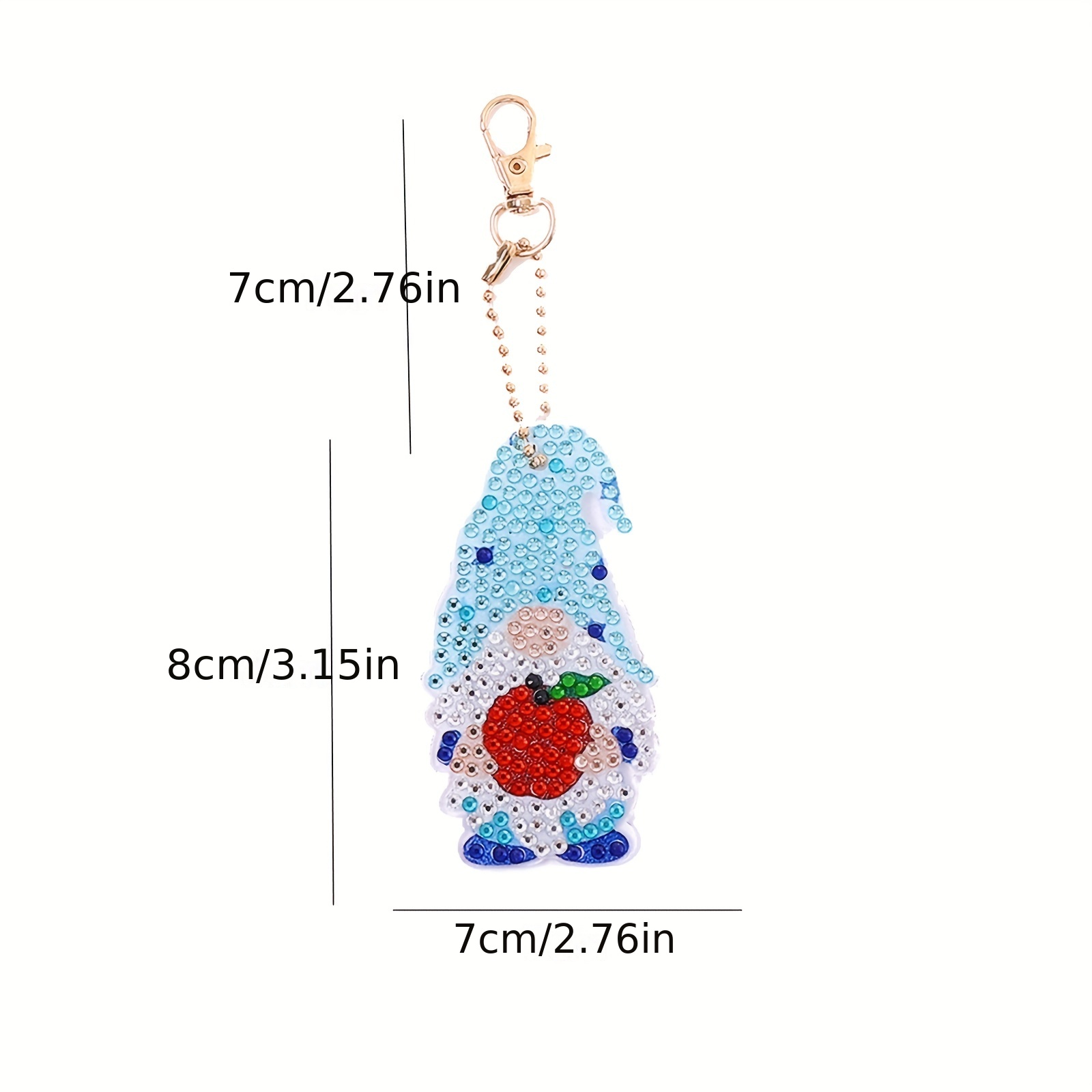 Diamond Art Keychains Diamond Painting Gnome Keychains Kids - Temu