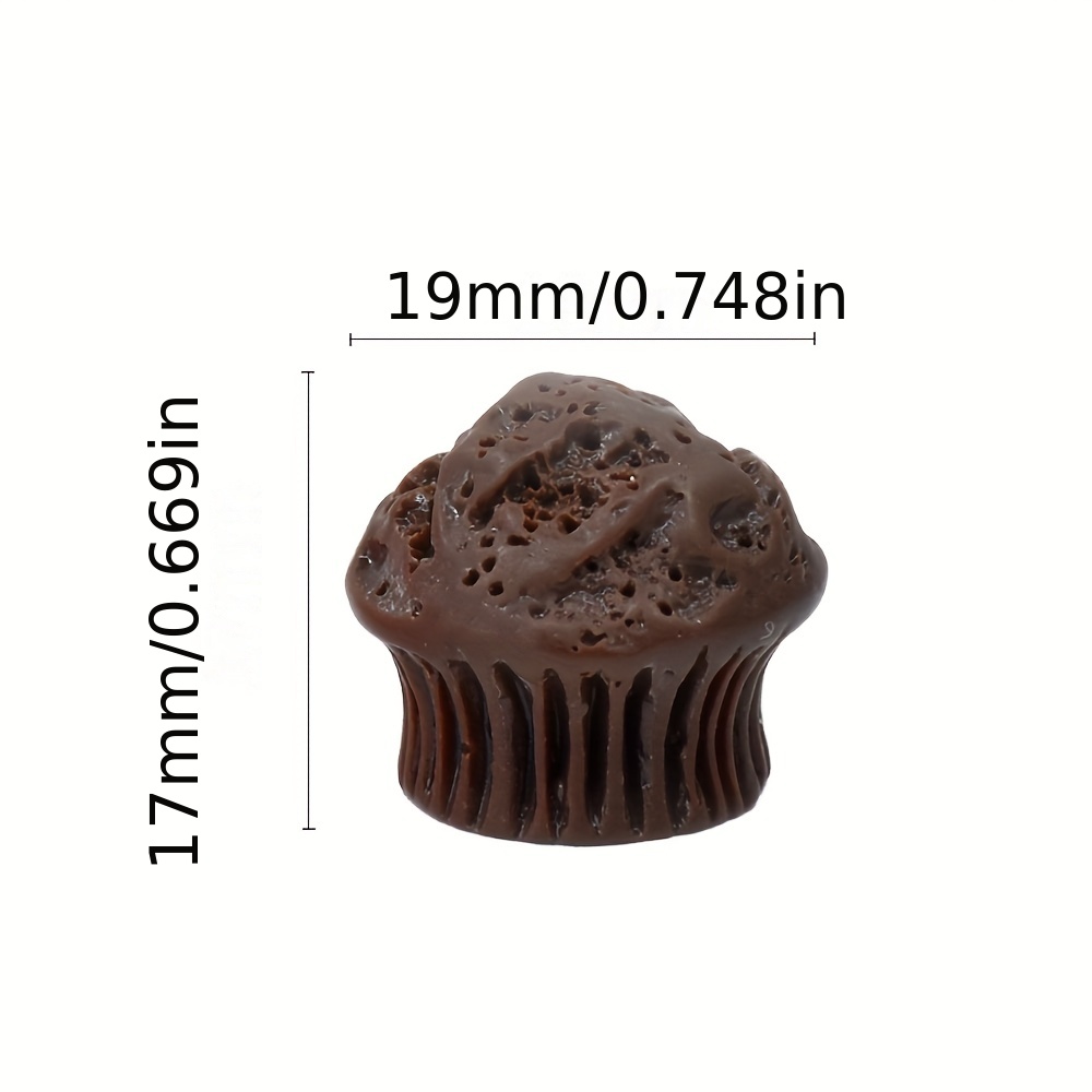 Resin Accessories Cupcake Simulation Food Play Props Diy Decor