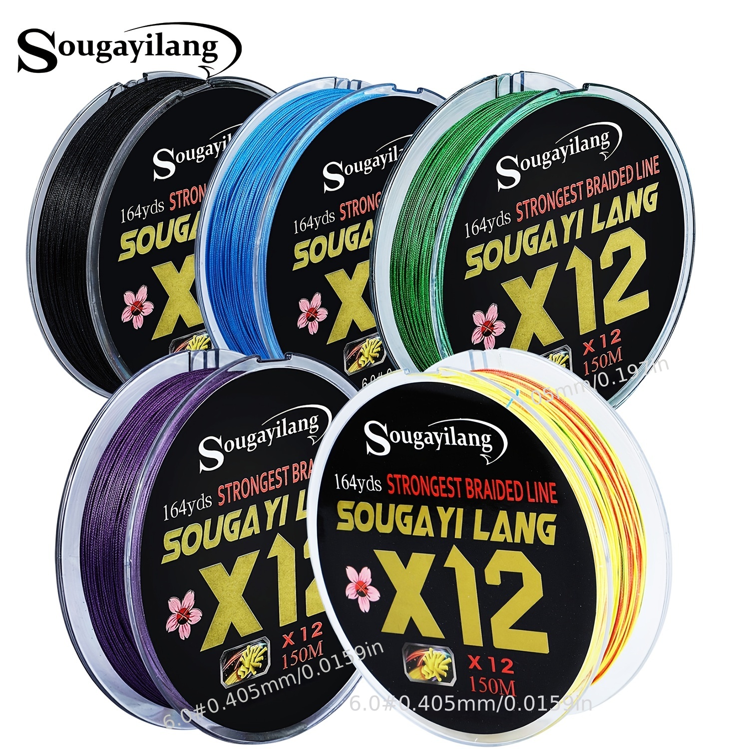 164yds 12 Strand Braided Fishing Line Strong Wear Resistant - Temu