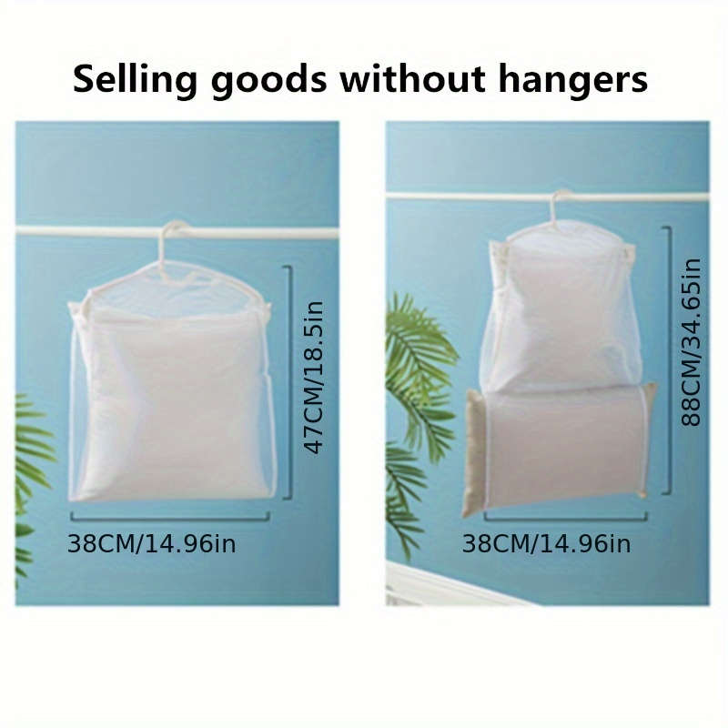 1pc contemporary white polyester pillow drying net multi functional outdoor windproof hanging storage for party decorations hand wash only woven fabric details 5