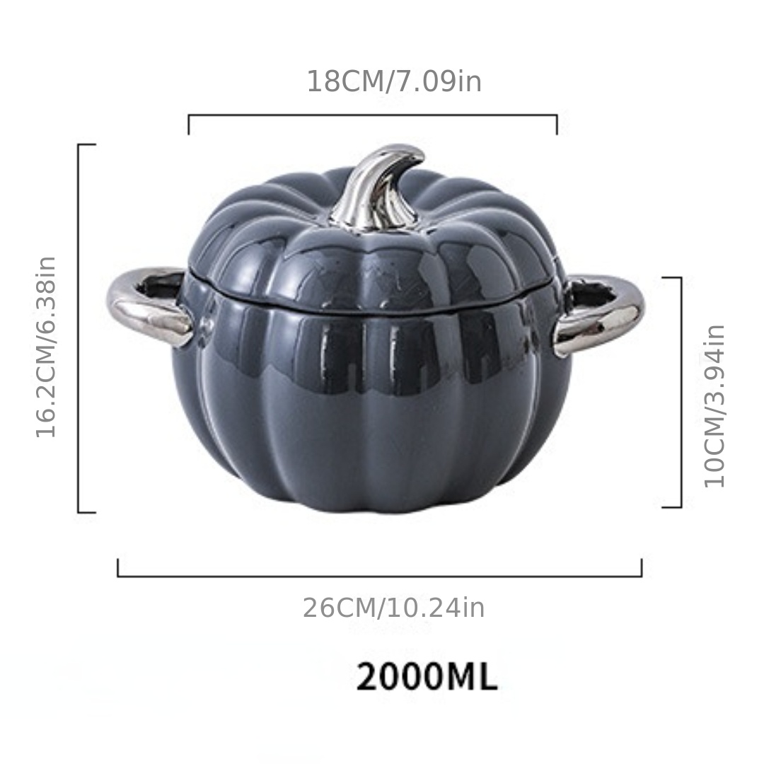 Enameled Cast Iron Soup Pot with Lid, Small Pumpkin, Dutch Oven, Casserole,  Kitchen Cooking Tools, 16cm