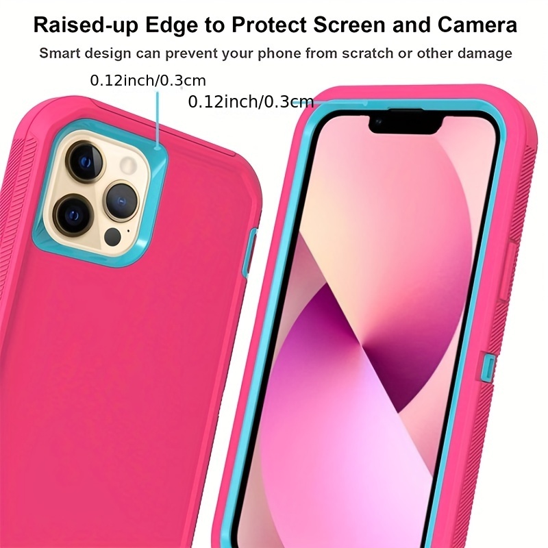 Iphone 12 Pro Case Heavy Duty Drop Protection Full Body - Temu