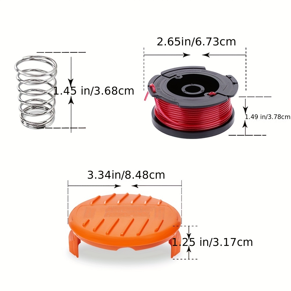 Riselion Trimmer Spool Compatible With Black + Decker Autofeed System  Replacement Durable Af-100 String Trimmer Edger, Line String Trimmer (8 Trimmer  Spool, 2 Spool , 2 Spring) - Temu