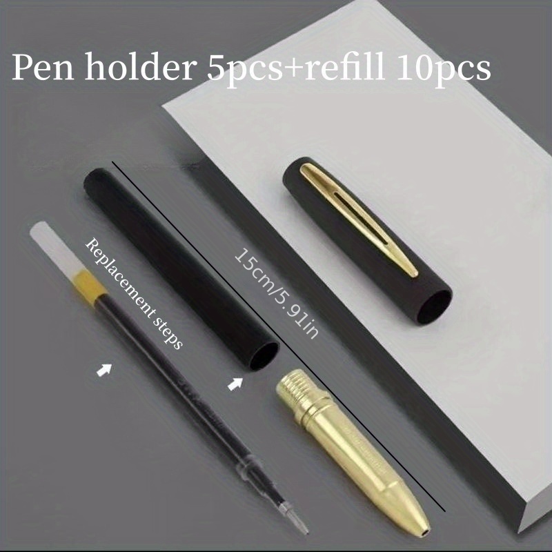 Lot de cinq recharges pour stylos