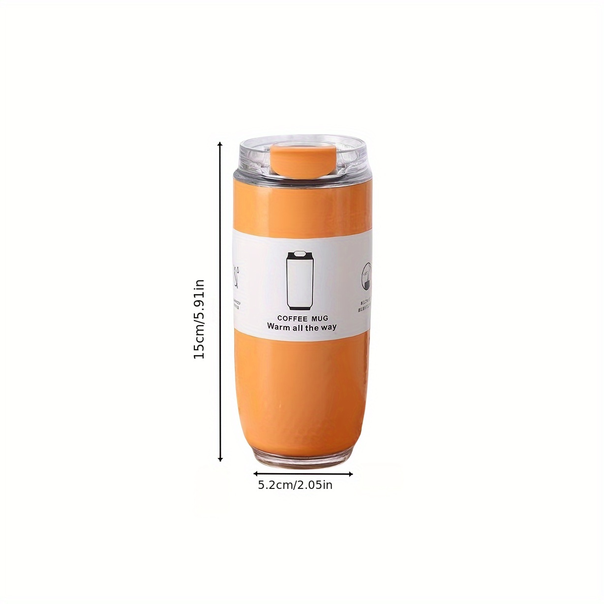 320ml Stainless Steel Coffee Cup Double Layer Insulated Water Bottle