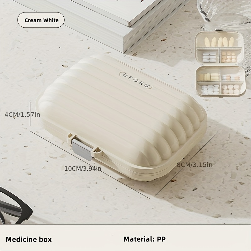 Portable Small Pill Case Travel Medicine Compartment Box Sealed Storage Box  7 Days Sub-Packing Mini Compartment Sealed Box