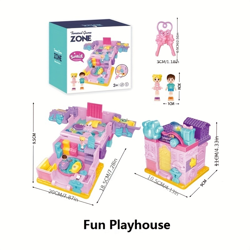 Simulation Doll House Music And Light 3D Folding Early Education  Entertainment Scene Interaction Children Gift Toy Baby Products - AliExpress