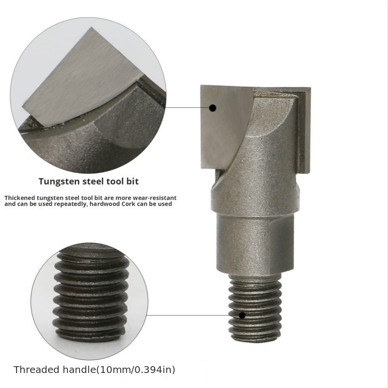 10mm shank tungsten thread mills cnc bottom cleaning router bit woodworking milling cutter tools door lock slotting cutter