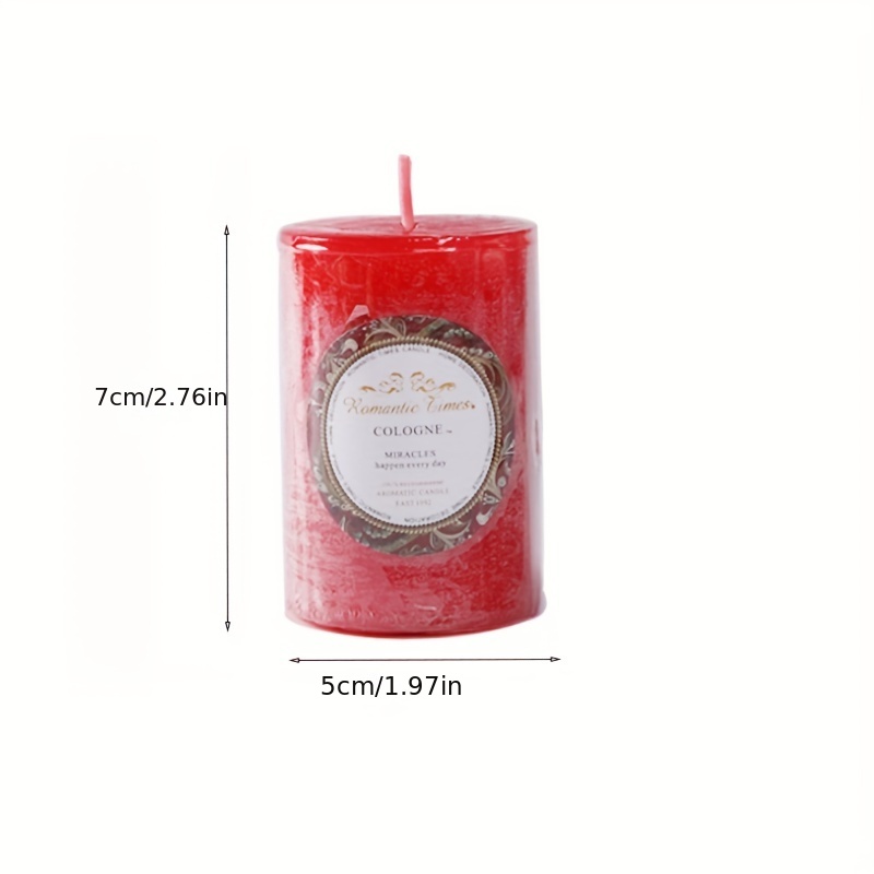 Smokeless Scented Candle Column Wax Aromatic Candles Emergency Lighting  Church Birthday Scented Buddhist Church Party