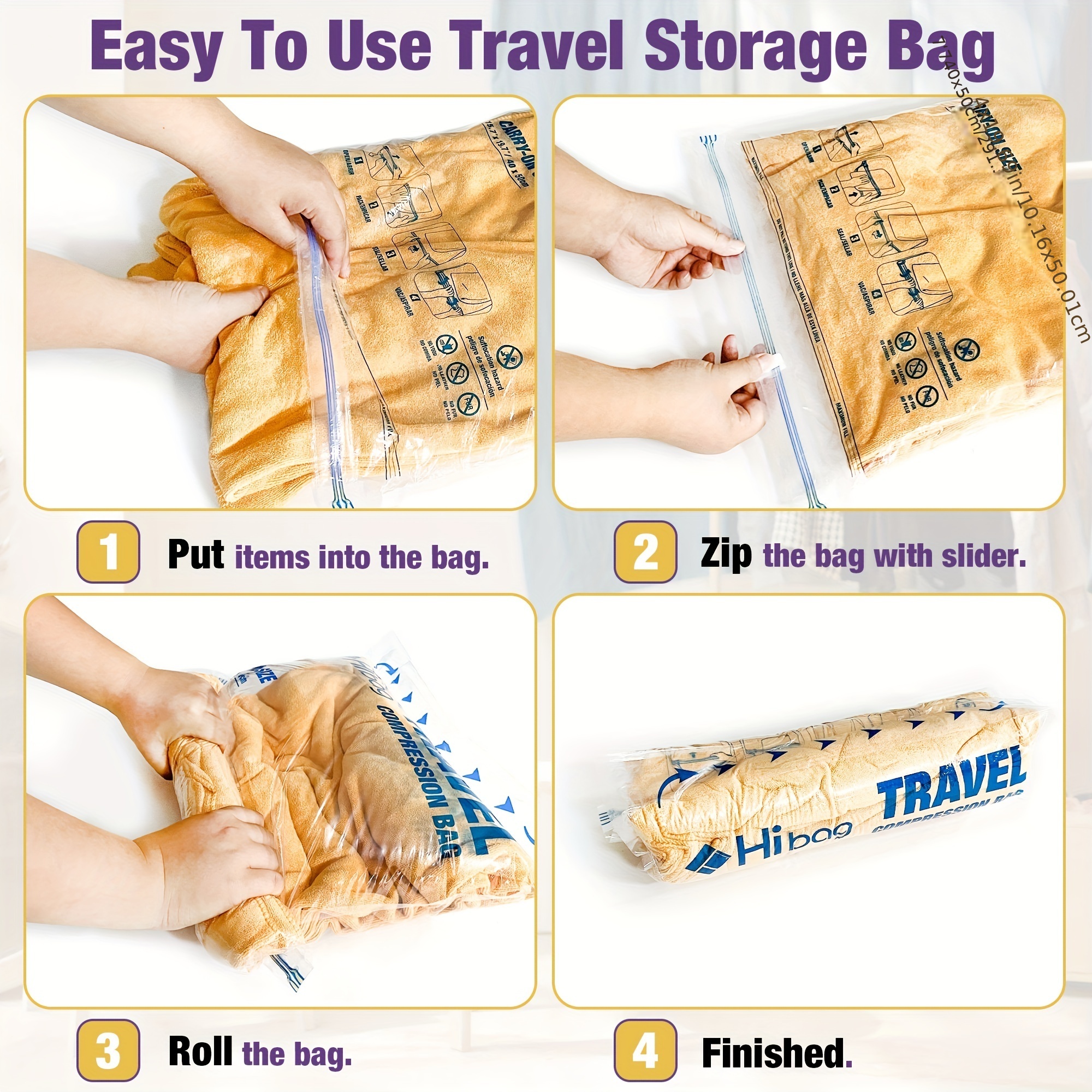 Hibag Vacuum Storage Bags, Space Saver Vacuum Seal Storage Bags 30-Pack  Sealer Bags for Clothes, Clothing, Bedding, Comforter, Blanket