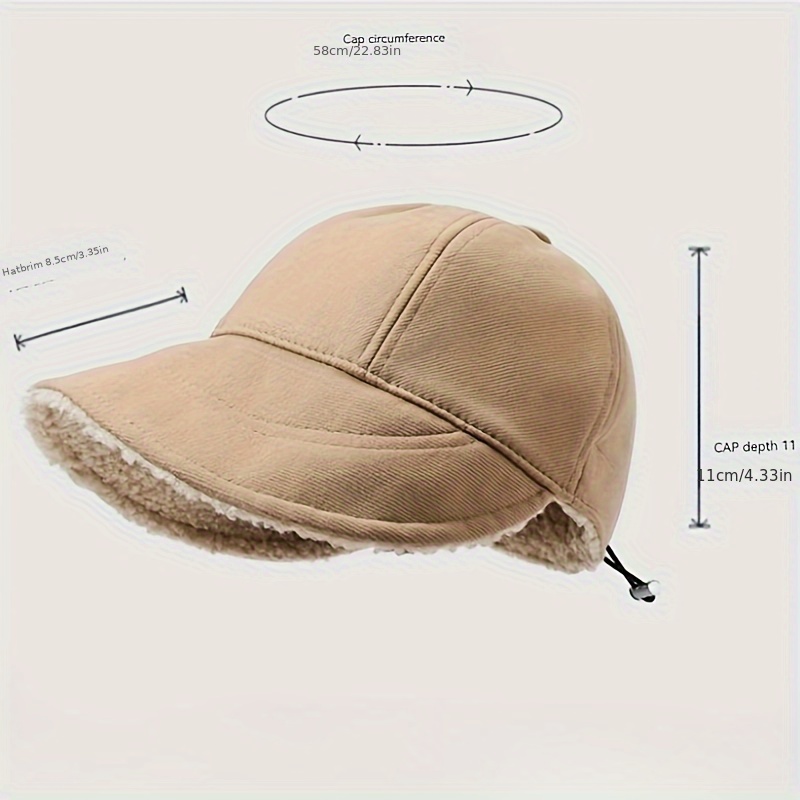 1pc Cappello Da Pescatore Spesso E Caldo Per Uomini E Donne In Autunno E  Inverno - Cappello Da Baseball In Lana D'agnello Per Il Calore Invernale - Temu  Italy