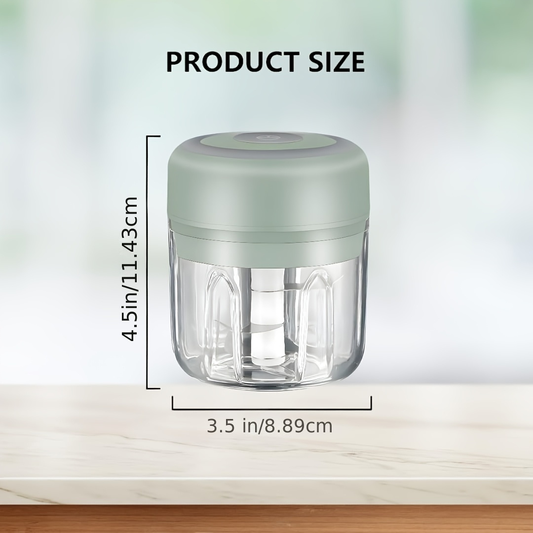 electric mini food chopper rechargeable small food processor suitable for garlic fruit puree onions herbs vegetables ginger fruit blender holiday gift Product details 4