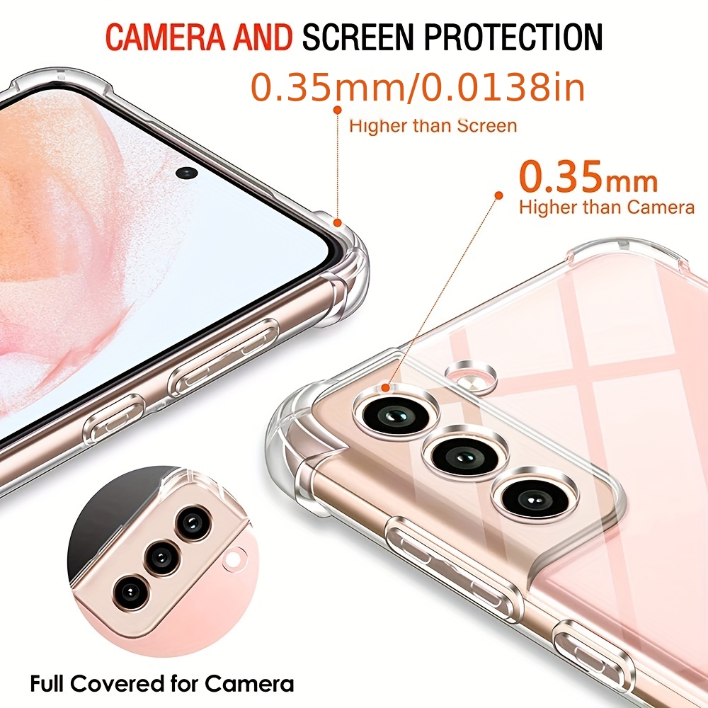 Galaxy S22 Ultra Transparent Soft Silicone Clear Camera Protection