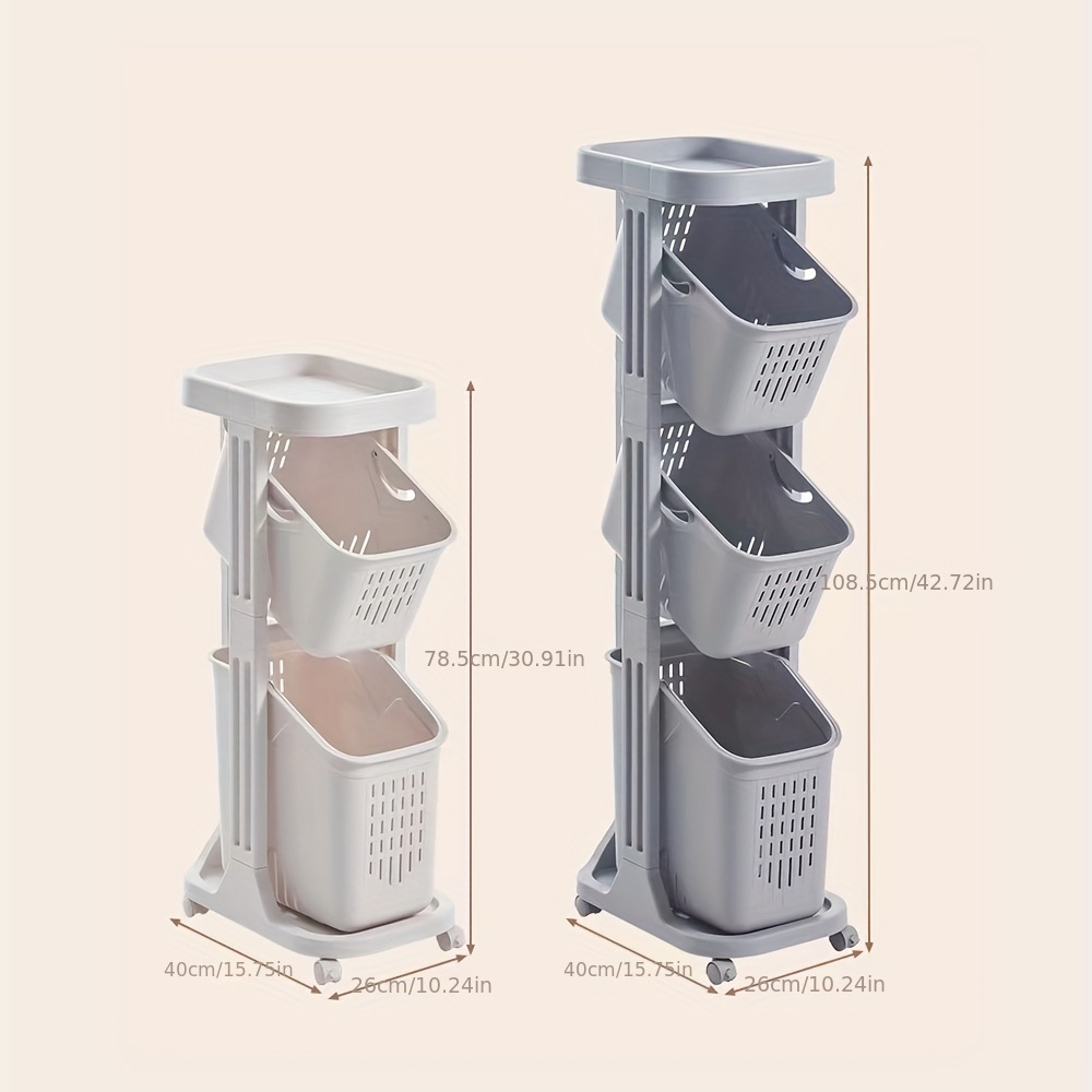 BAOYOUNI Carrito de almacenamiento delgado entre lavadora y secadora,  estante rodante, torre deslizante, organizador de espacio estrecho con  ruedas
