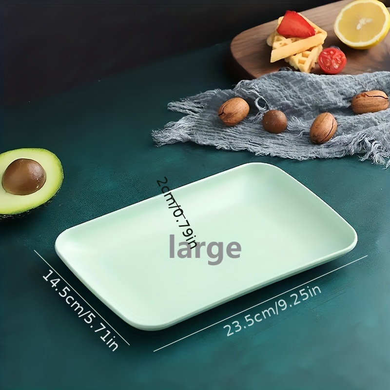 Wheat Straw Deep Dinner Plates, Unbreakable Sturdy Plastic Dinner Plates,  Microwave and Dishwasher Safe Reusable Plate for Fruit Snack Dinner Plates