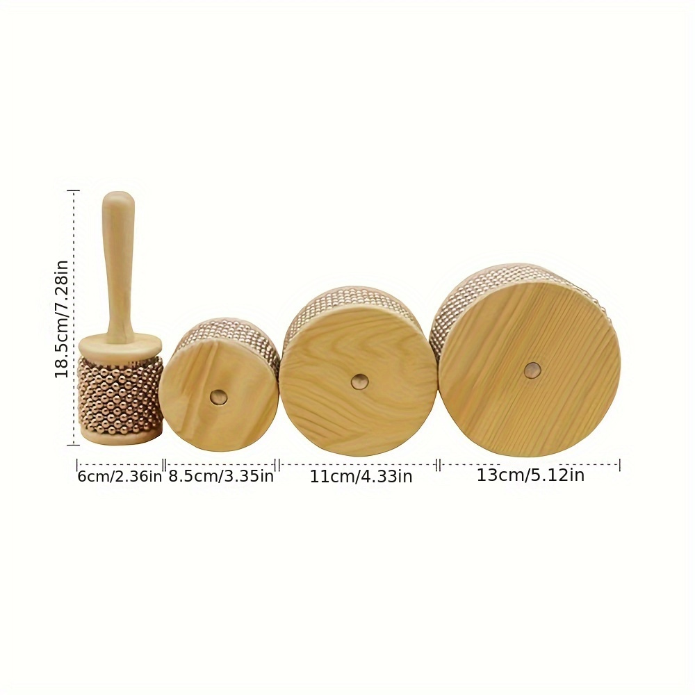 5 Pcs Wooden Hand Percussion Instrument Set Mini Wooden Cabasa with  Stainless Steel Breads Musical Latin Percussion Instrument Classical Wood  Claves