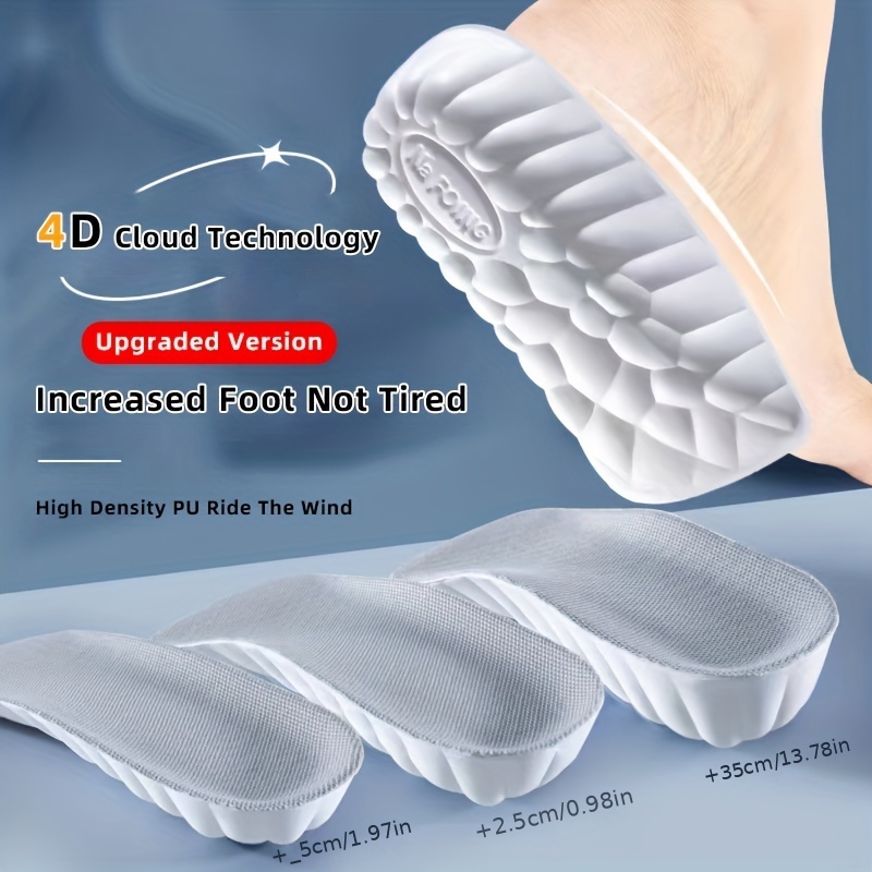 Invisible Height Increase Insoles Arch Support Breathable Insoles