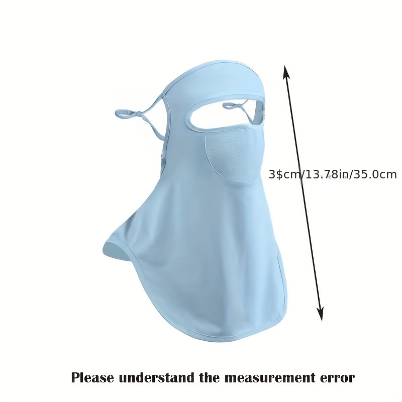 Solid Ice Silk Neck Gaiter for Outdoor Sunscreen